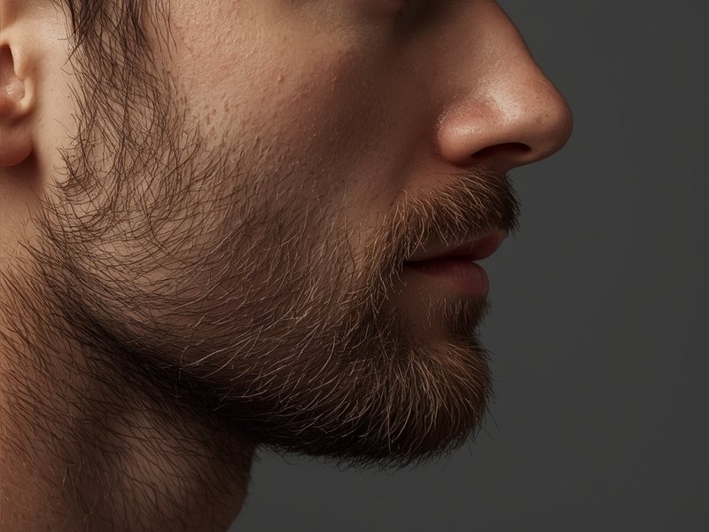 After — Beard density micro-shading