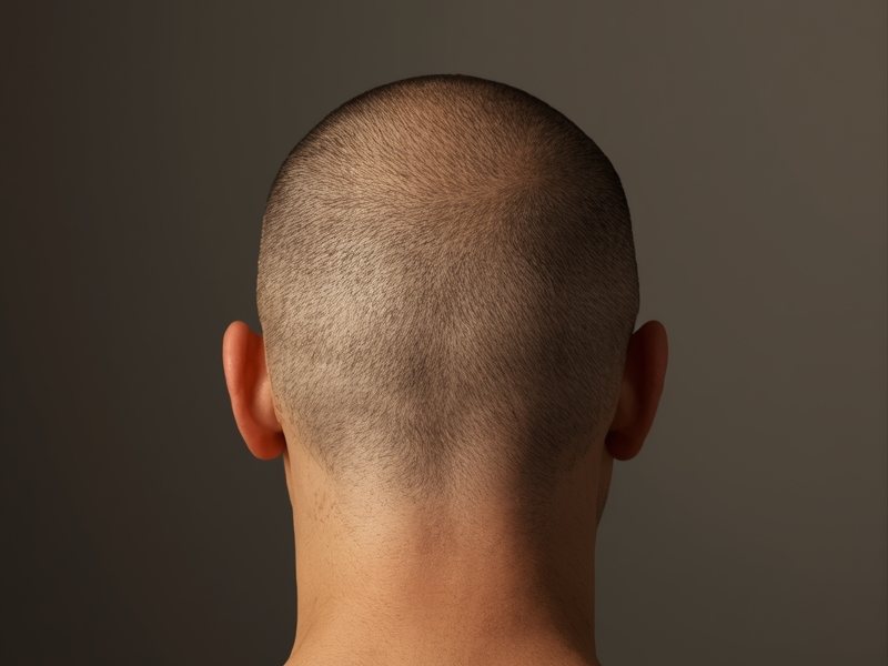 Before — FUT strip scar camouflage